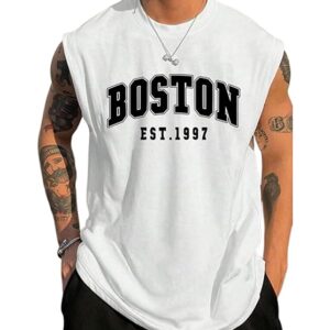 The Modern Soul Men Cotton Blend Athletic Gym Tank Tops Sleeveless