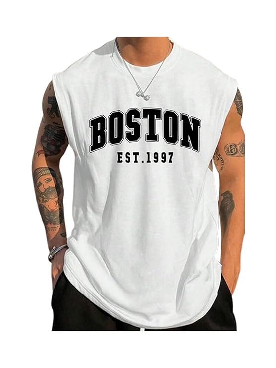 The Modern Soul Men Cotton Blend Athletic Gym Tank Tops Sleeveless