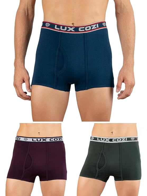 Lux Cozi Men's Cotton Modern Solid Underwear