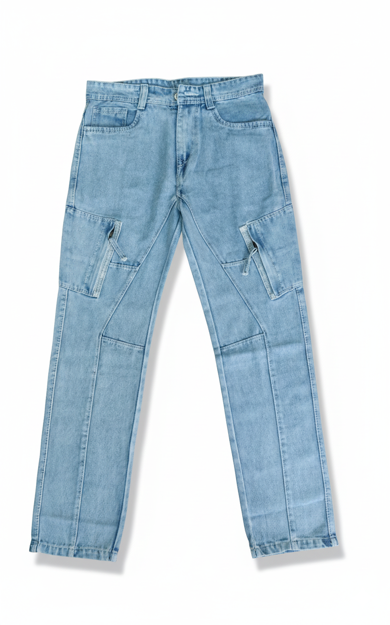 ROFYT Men’s 6-Pocket Cargo Jeans