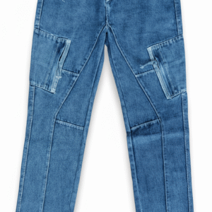 Classic Blue Denim Cargo Jeans