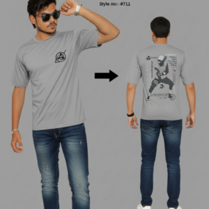 Kakashi Hatake Anime Grey T-Shirt - "Down Shoulder" Style