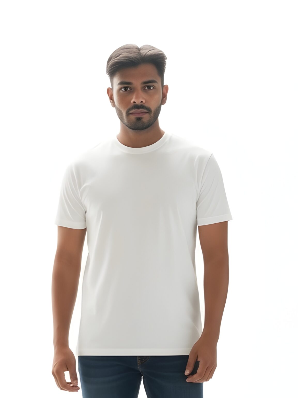 ROFYT Classic White Tshirt Reguler Fit